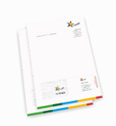 Briefbogen mit integrierter Servicecard