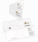Klapp-Visitenkarten Karton